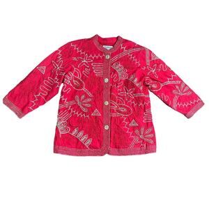 Vintage Norm Thompson Embroidered Western Southwestern Blazer Jacket Art to Wear